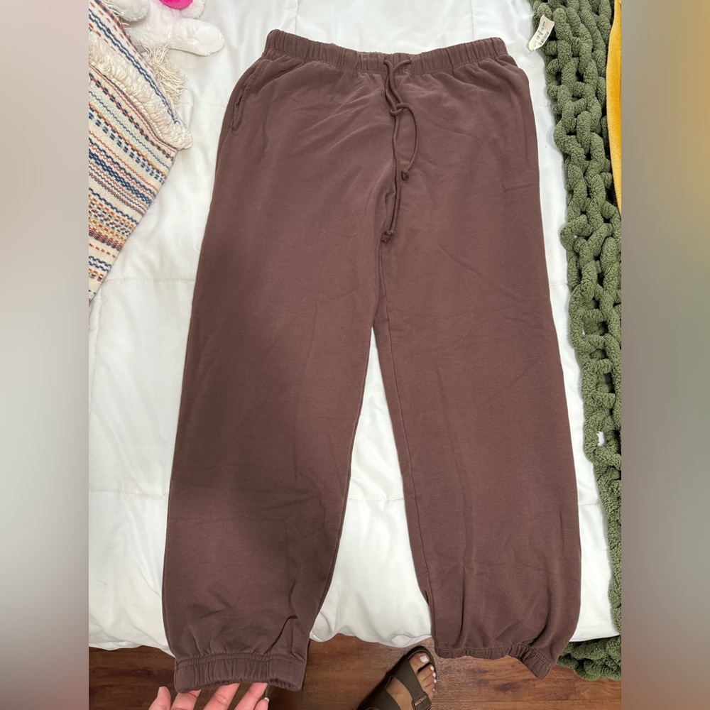 Aeropostale high waisted brown sweatpants